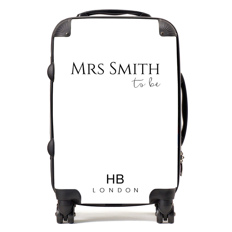 White Bride to Be Personalised Suitcase-1