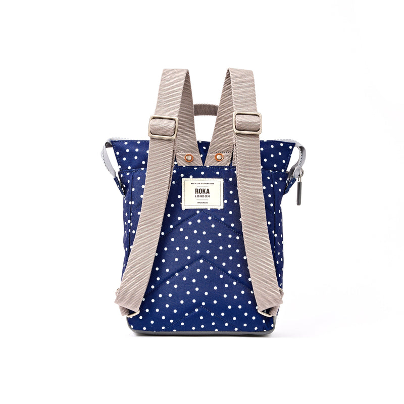 Bantry Backpack in Navy Polka Dot-3