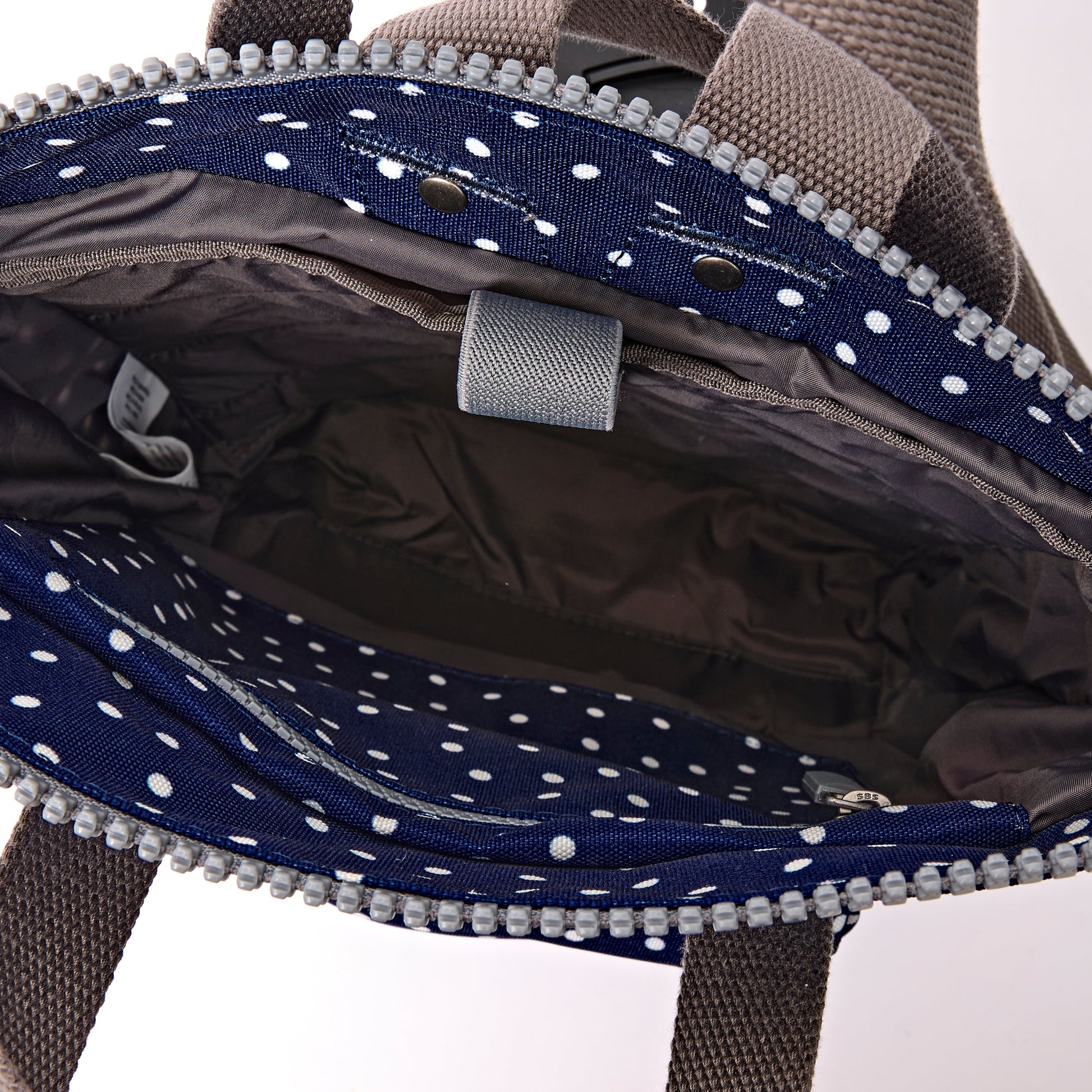 Bantry Backpack in Navy Polka Dot-4
