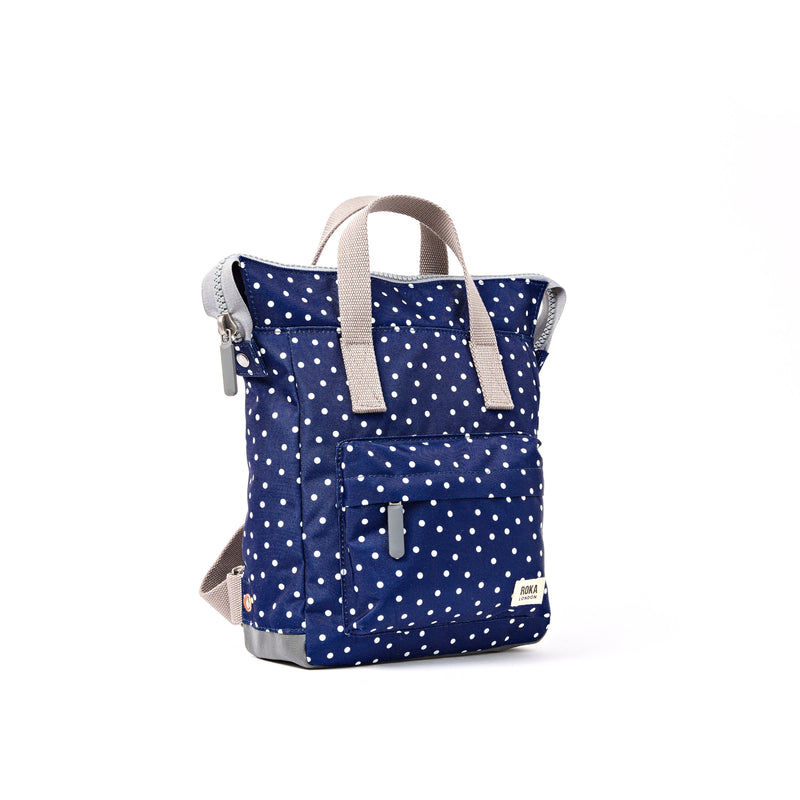 Bantry Backpack in Navy Polka Dot-2