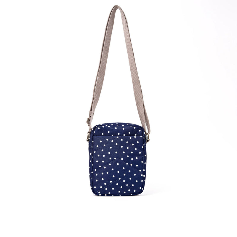 Bond Pocket Crossbody Bag in Navy Polka Dot-4
