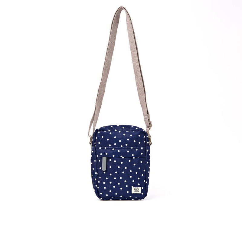 Bond Pocket Crossbody Bag in Navy Polka Dot-1