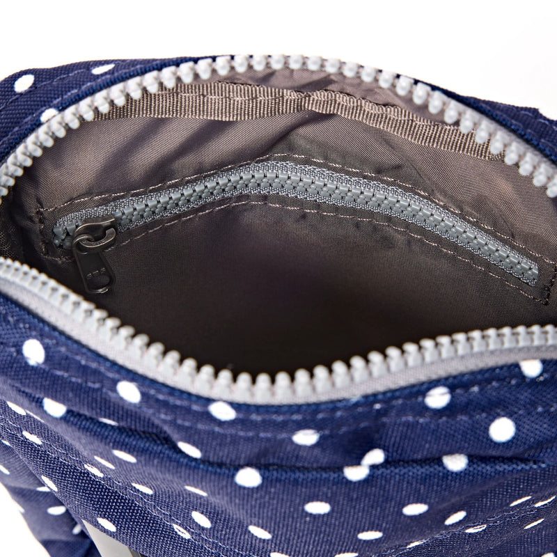 Bond Pocket Crossbody Bag in Navy Polka Dot-6