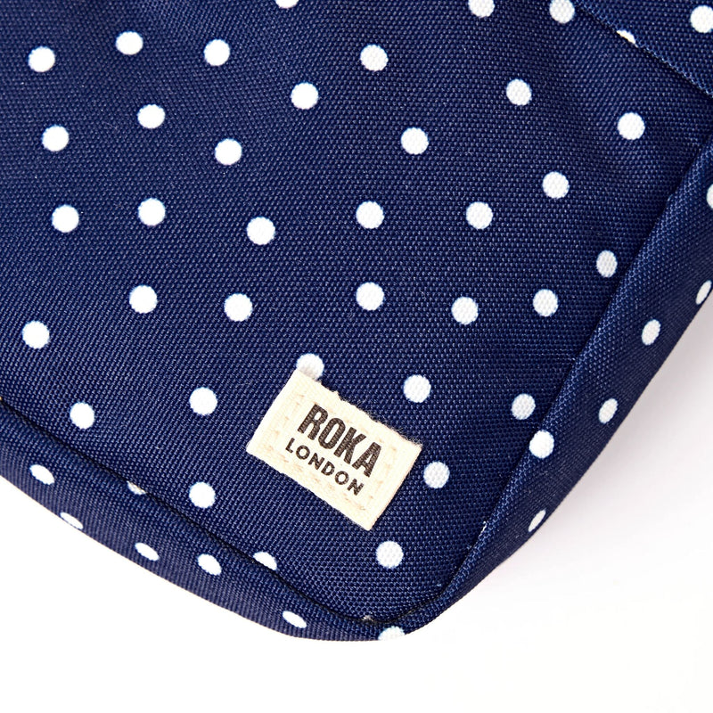 Bond Pocket Crossbody Bag in Navy Polka Dot-9