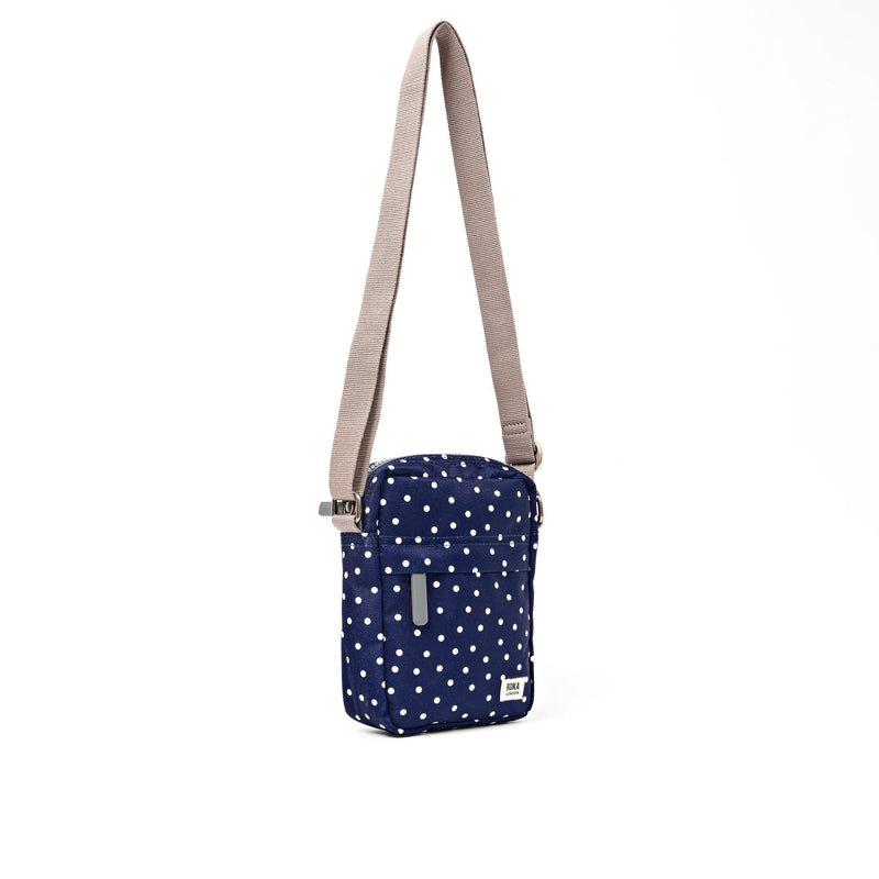 Bond Pocket Crossbody Bag in Navy Polka Dot-3