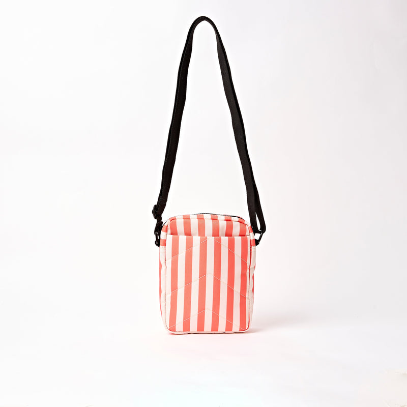 Bond Pocket Crossbody Bag in Coral Stripe-4
