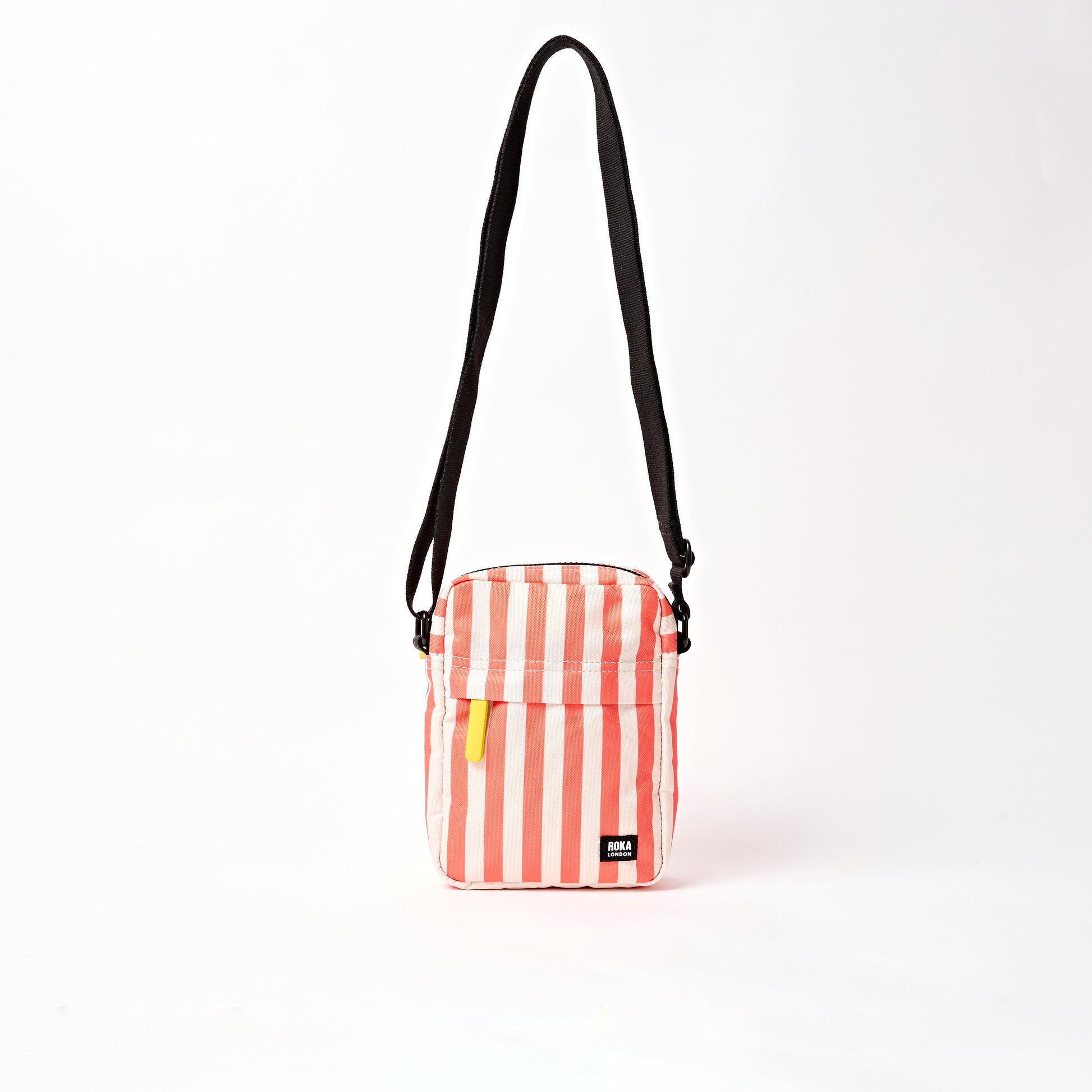Bond Pocket Crossbody Bag in Coral Stripe-1