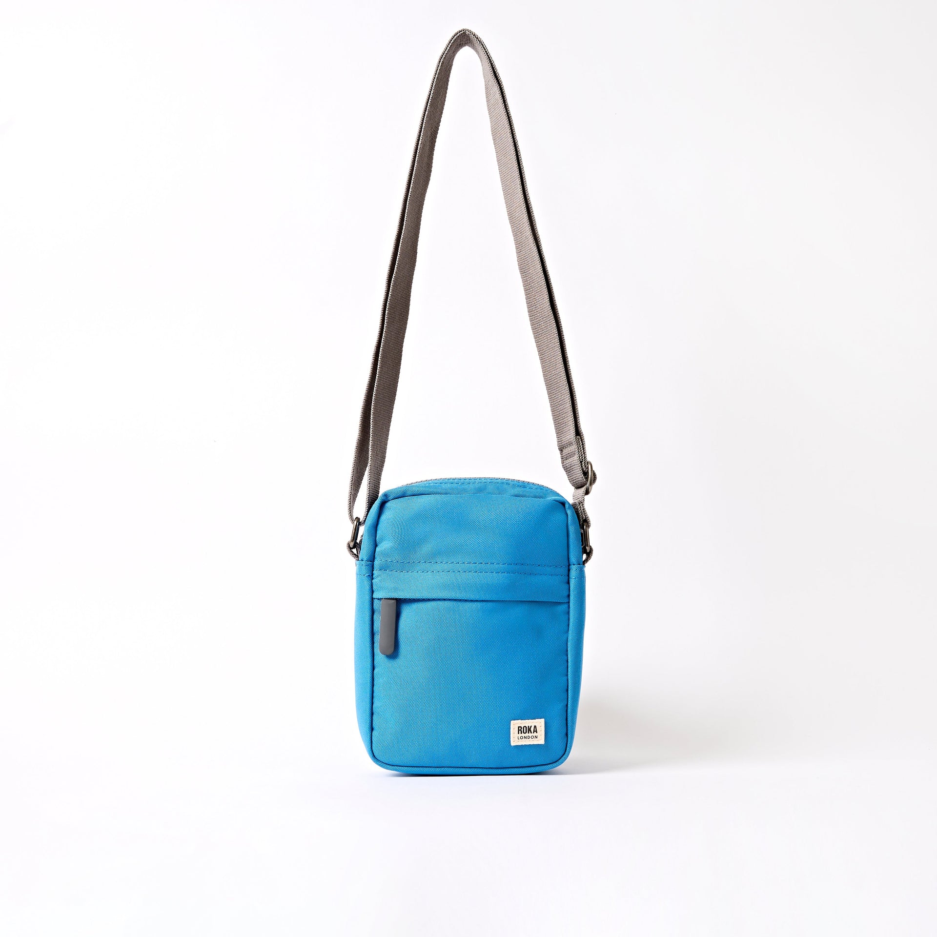 Bond Pocket Crossbody Bag in Malibu Blue Recycled Canvas