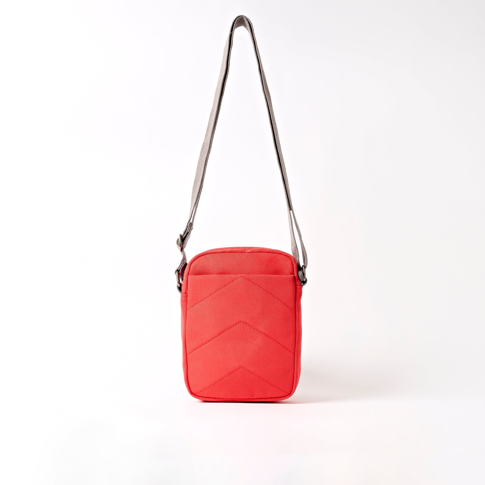 Bond Pocket Crossbody Bag in Scarlet Recycled Canvas-3