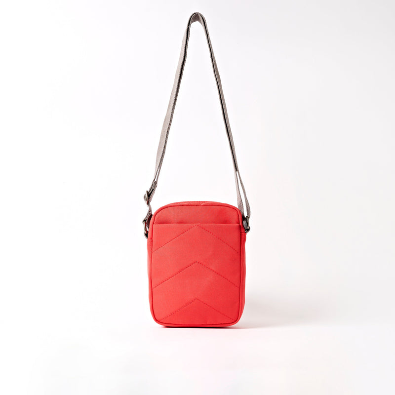 Bond Pocket Crossbody Bag in Scarlet Recycled Canvas-3