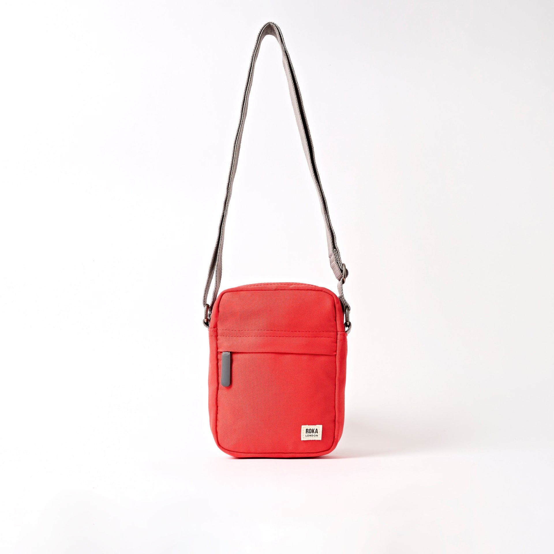 Bond Pocket Crossbody Bag in Scarlet Recycled Canvas