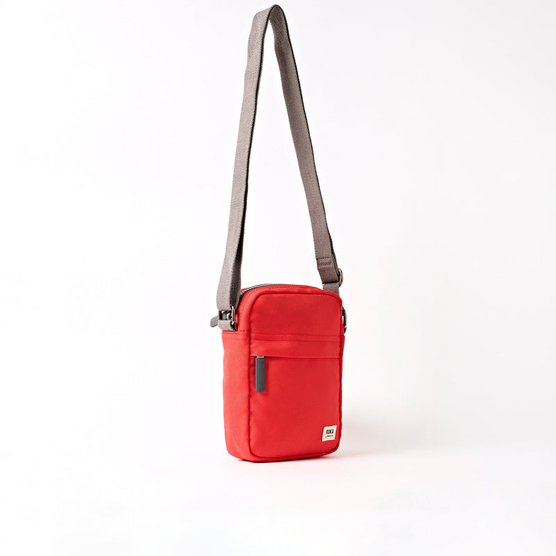 Bond Pocket Crossbody Bag in Scarlet Recycled Canvas-2