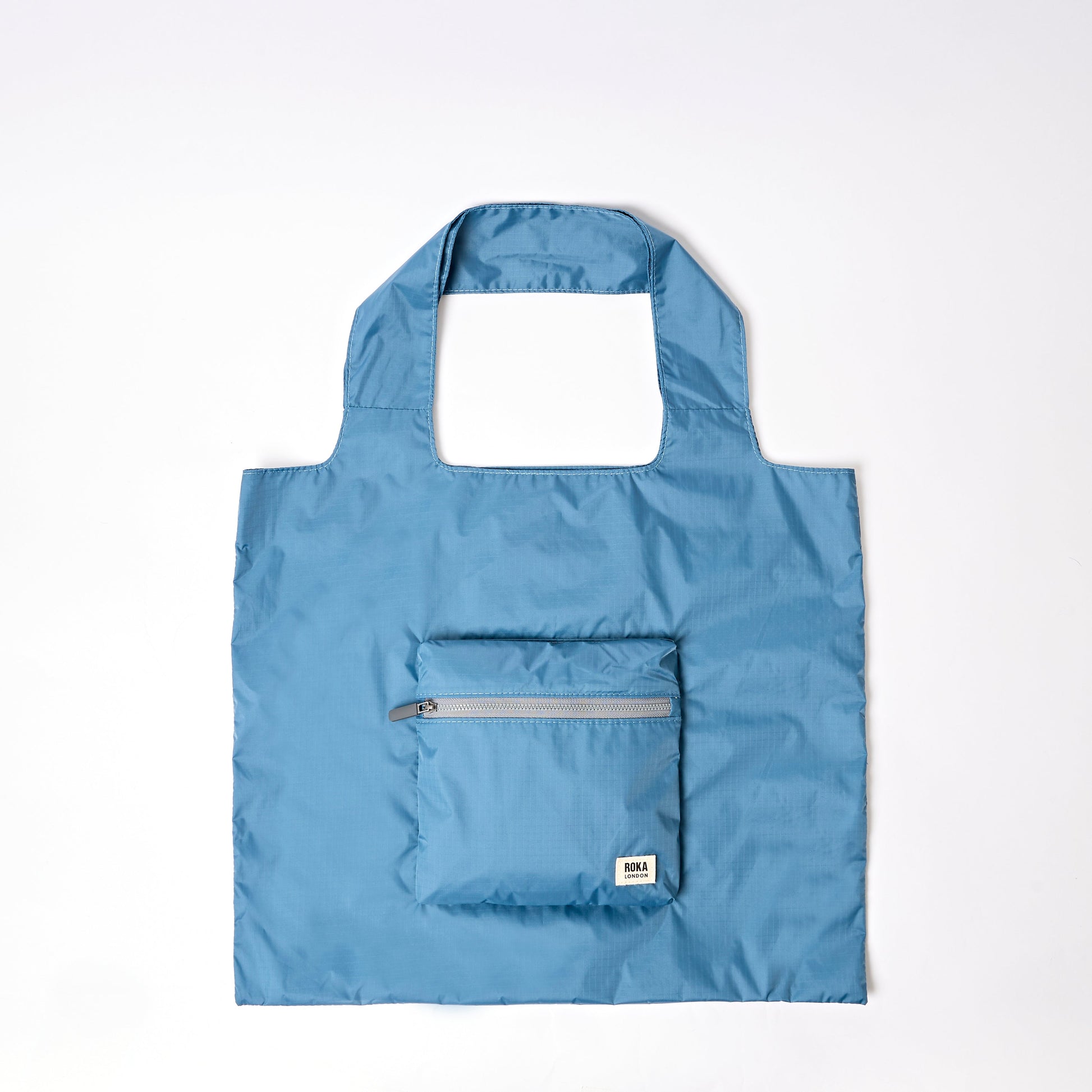 Borough Shopper Tote Bag in Retro Blue-1