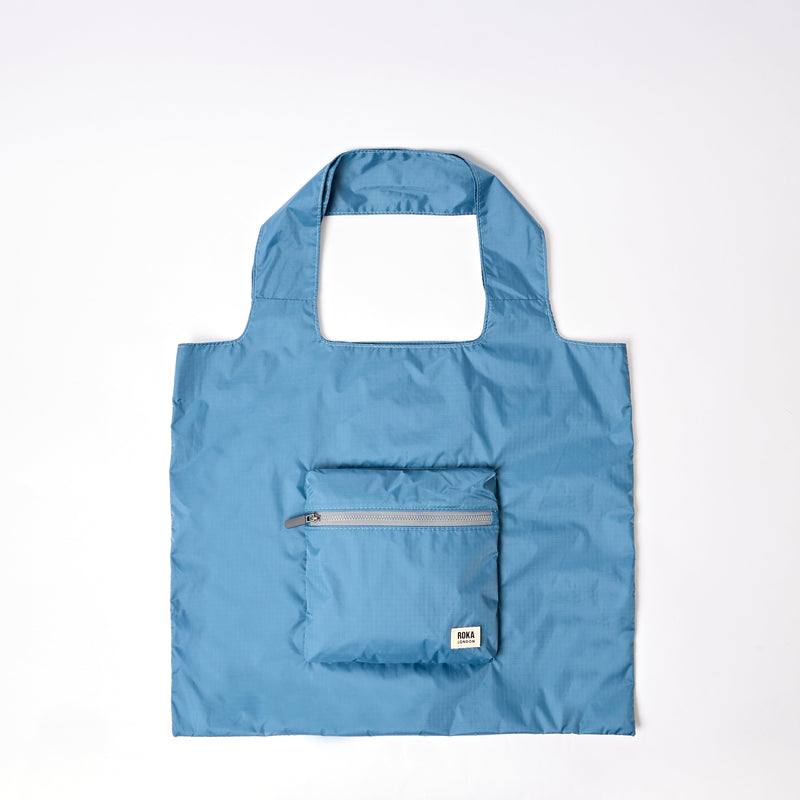 Borough Shopper Tote Bag in Retro Blue-1
