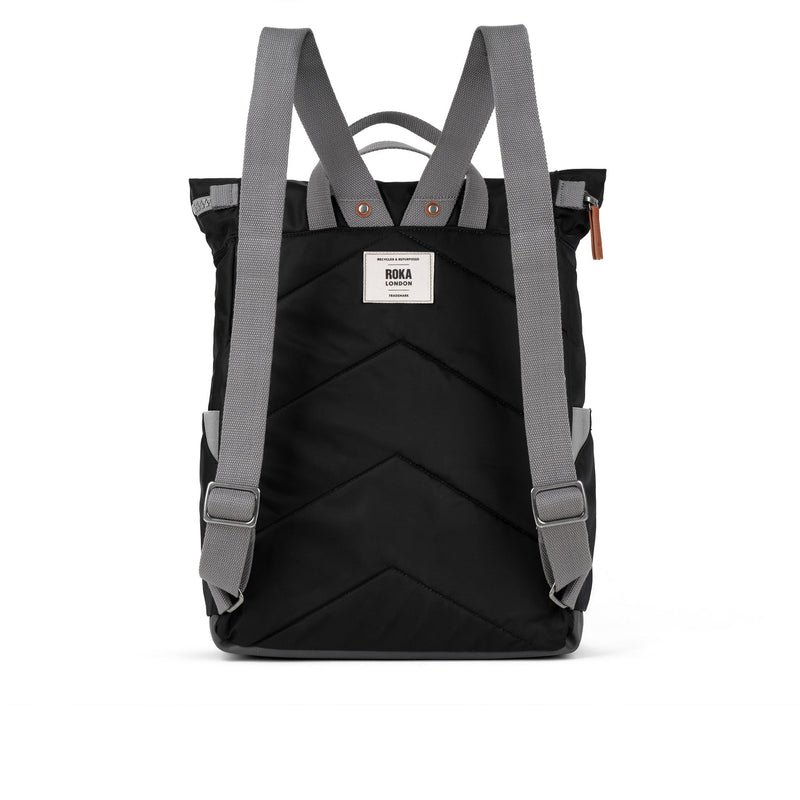 Canfield Roll Top Backpack in Black-12