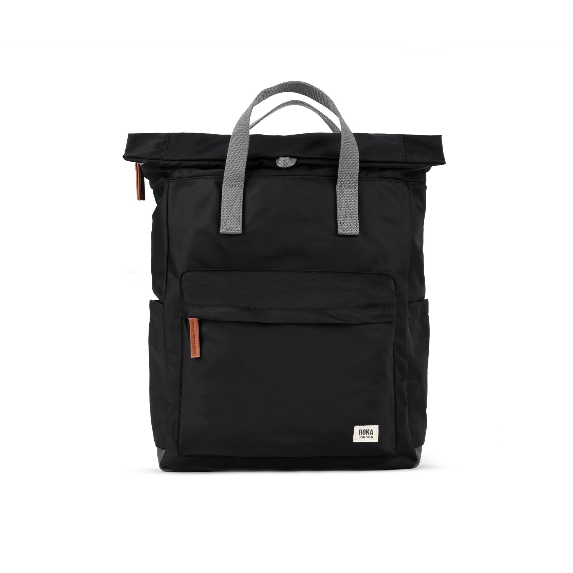 Canfield Roll Top Backpack in Black-10