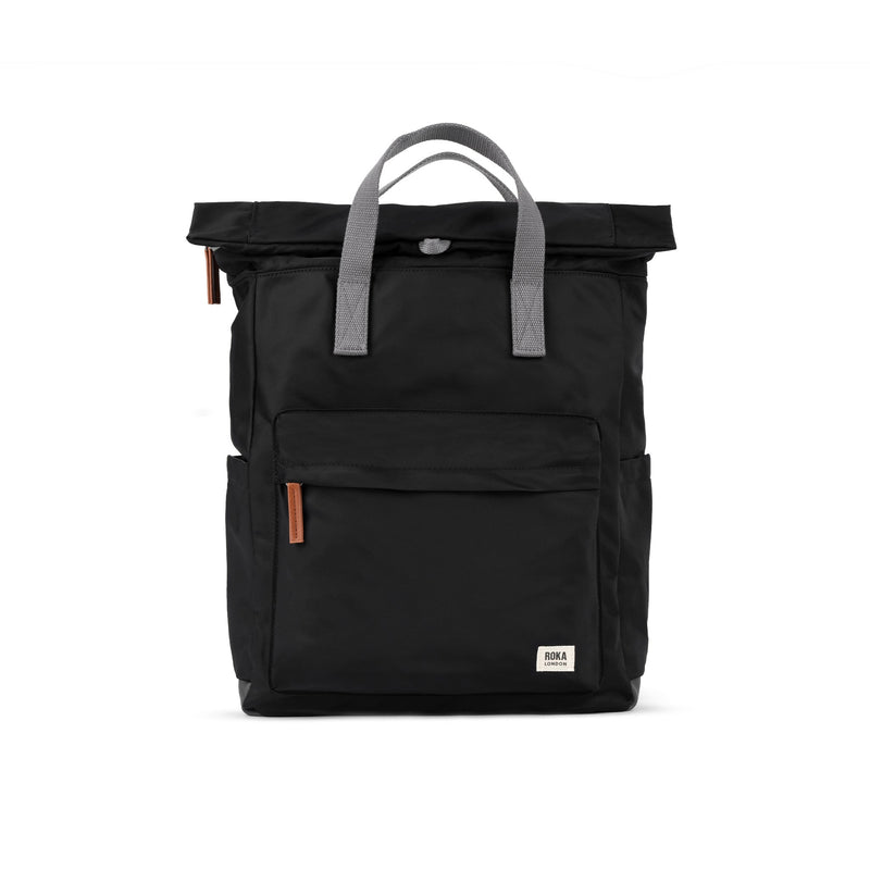 Canfield Roll Top Backpack in Black-10