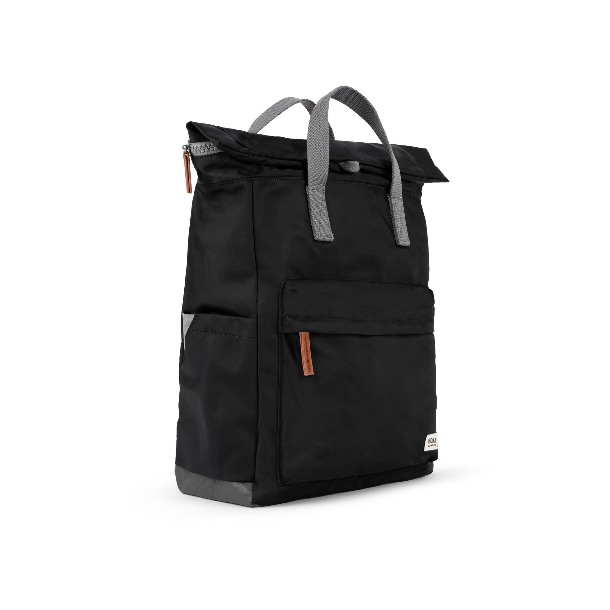 Canfield Roll Top Backpack in Black-11
