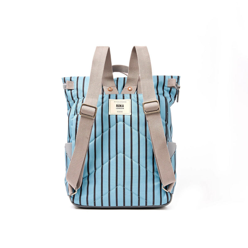 Canfield Roll Top Backpack in Blue Stripe-8