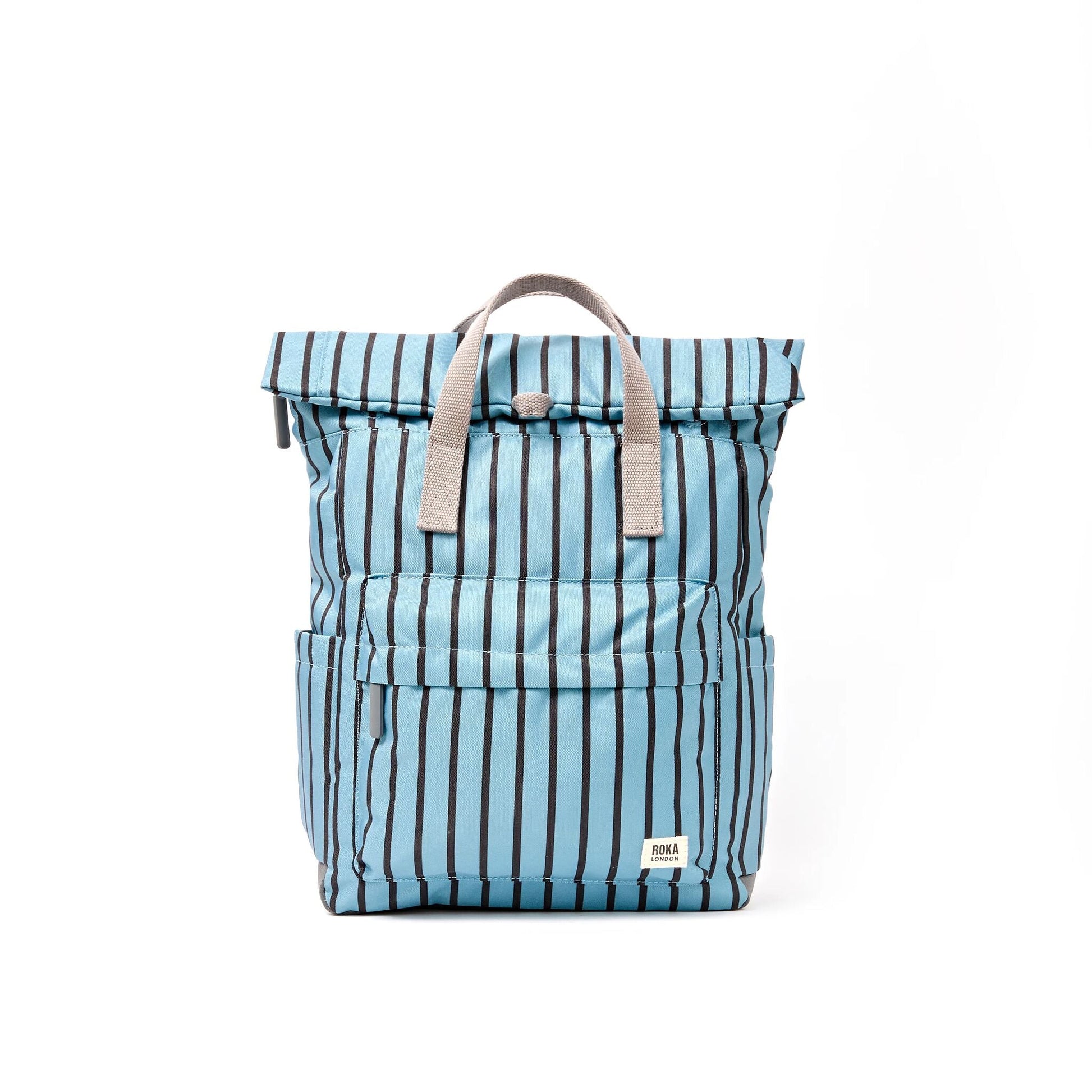 Canfield Roll Top Backpack in Blue Stripe-1