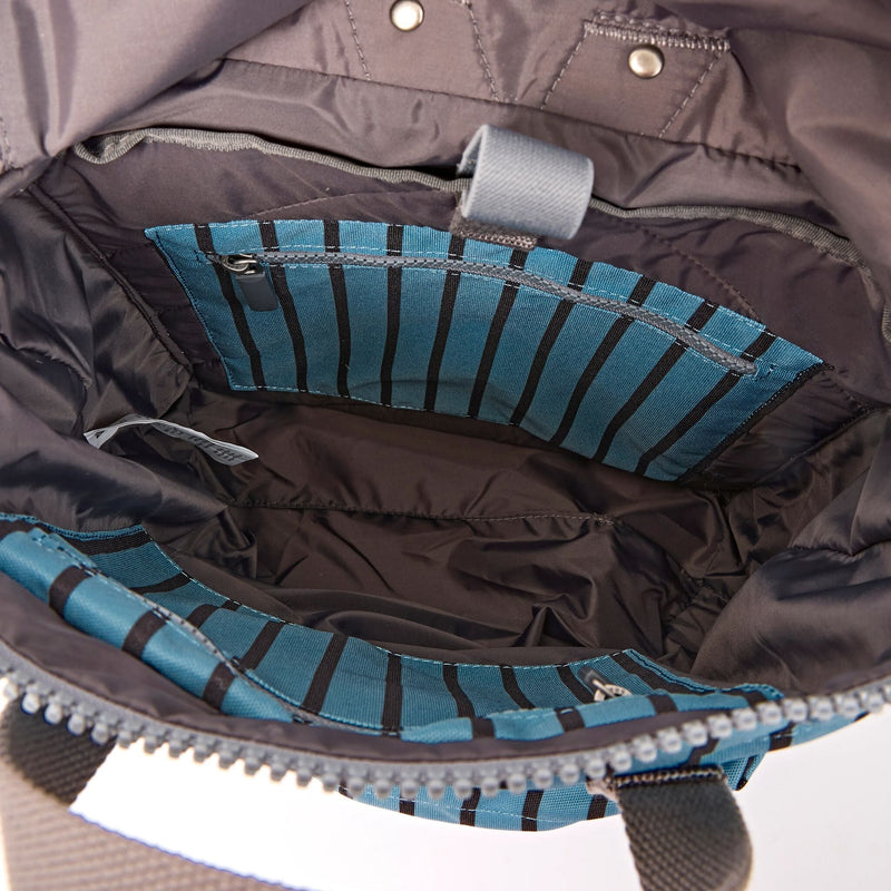 Canfield Roll Top Backpack in Blue Stripe-6