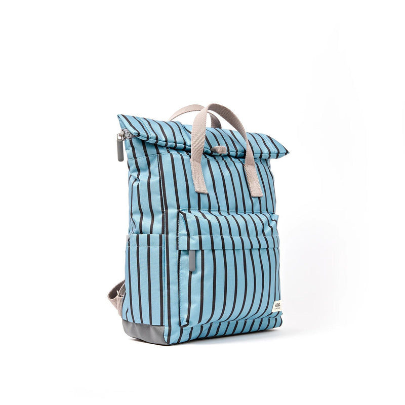 Canfield Roll Top Backpack in Blue Stripe-2