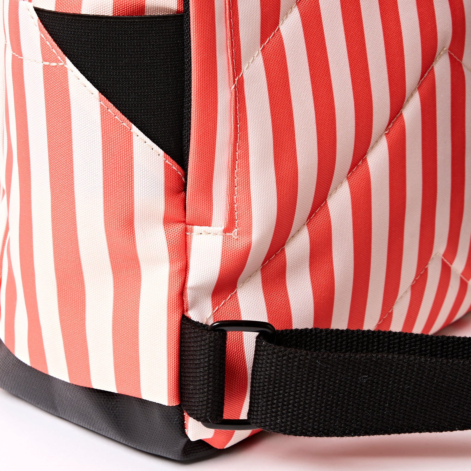Canfield Roll Top Backpack in Coral Stripe-7