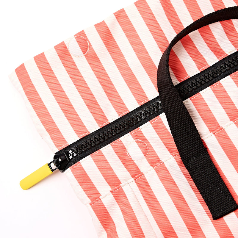 Canfield Roll Top Backpack in Coral Stripe-6