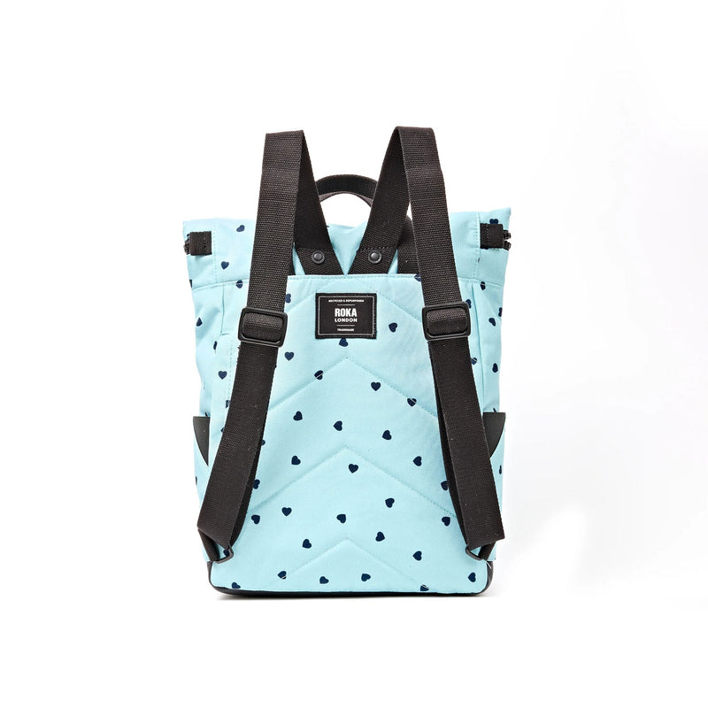Canfield Roll Top Backpack in Heart Print-8