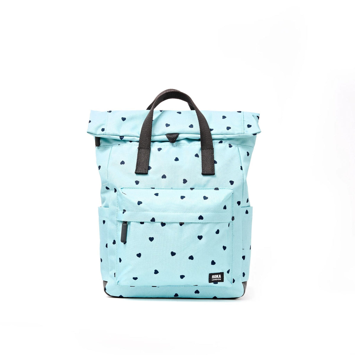 Canfield Roll Top Backpack in Heart Print