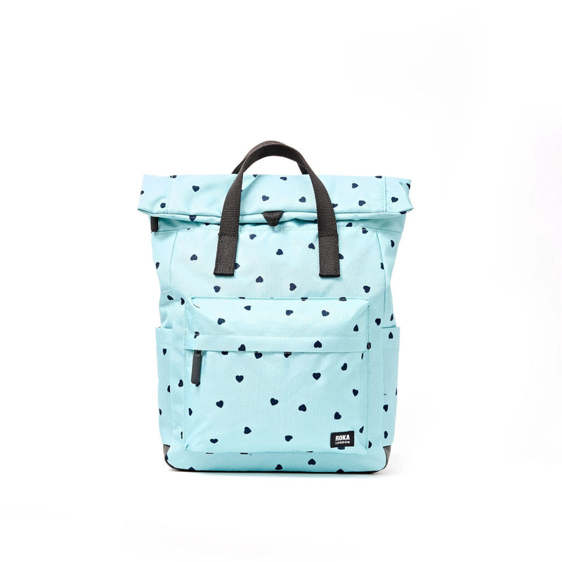 Canfield Roll Top Backpack in Heart Print-1