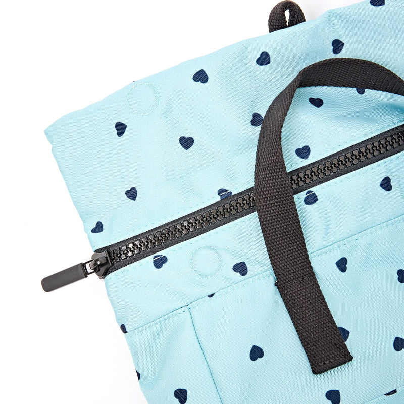 Canfield Roll Top Backpack in Heart Print-4