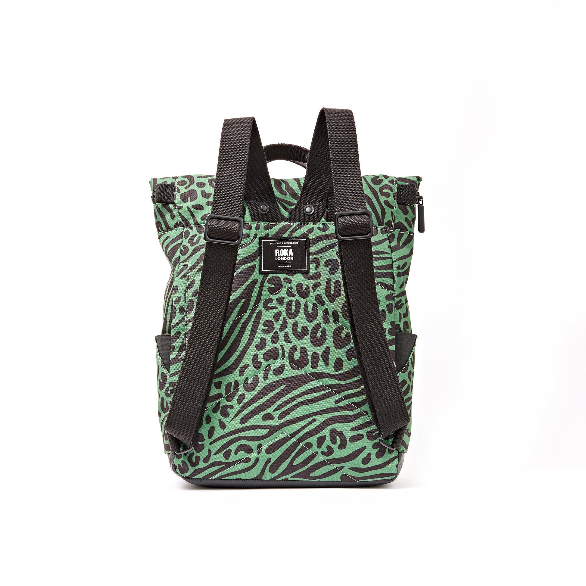 Canfield Roll Top Backpack in Mixed Animal Artichoke-3