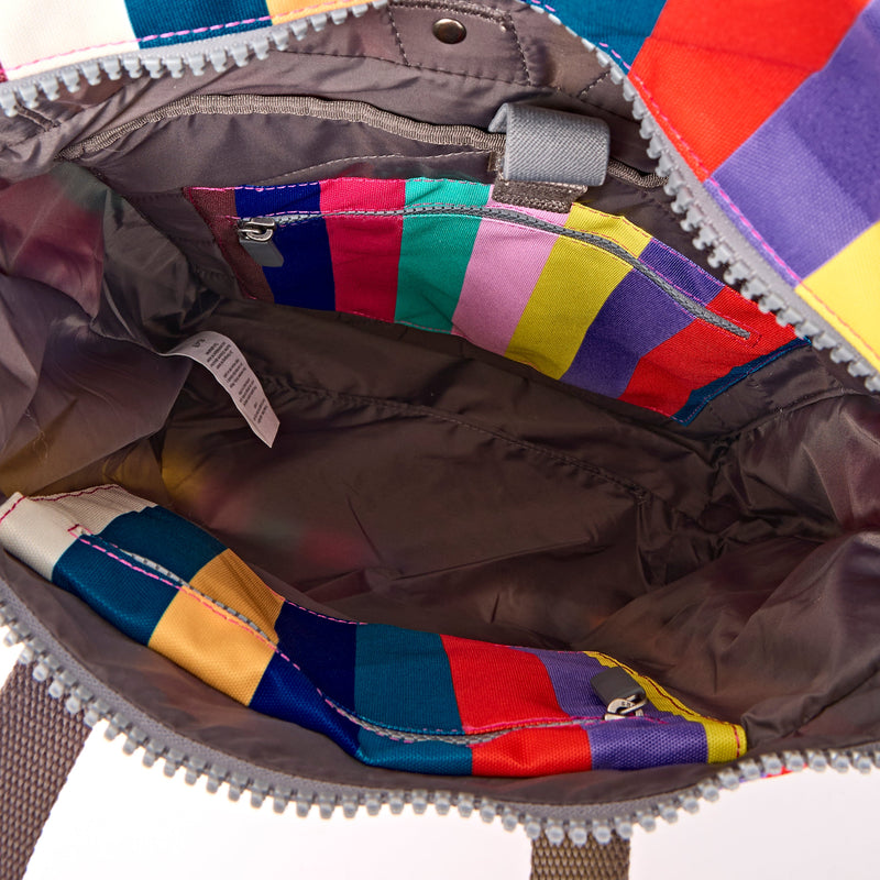 Canfield Roll Top Backpack in Wide Multi Stripe-5