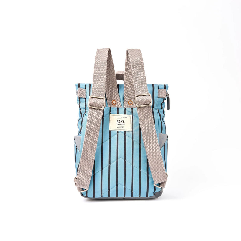 Canfield Roll Top Backpack in Blue Stripe-12