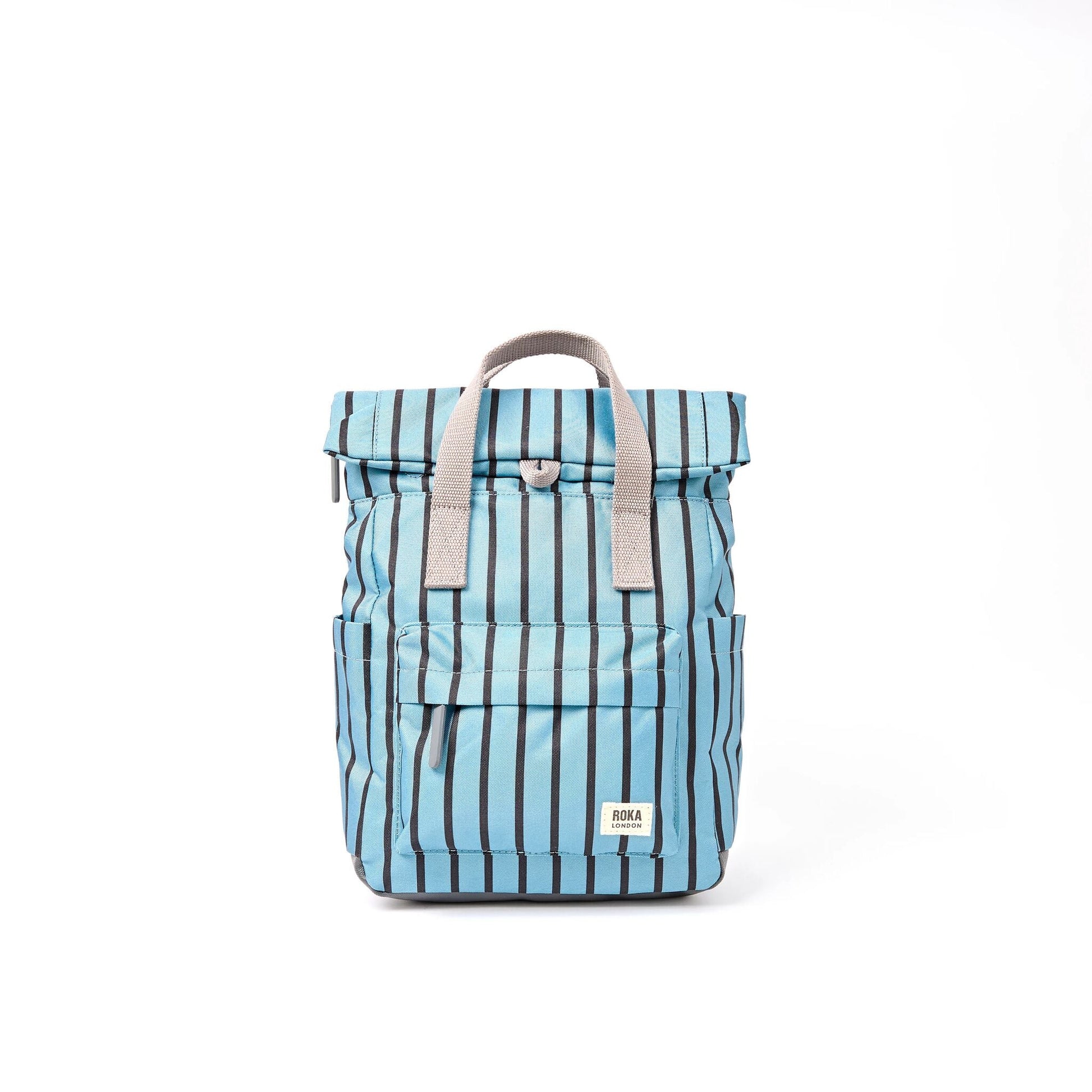 Canfield Roll Top Backpack in Blue Stripe-10