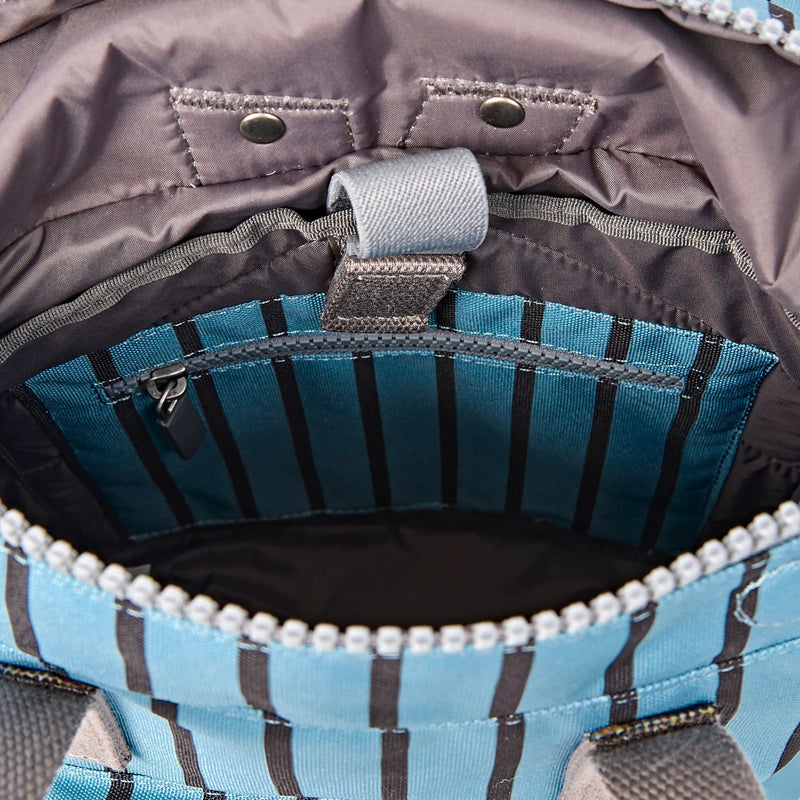 Canfield Roll Top Backpack in Blue Stripe-3
