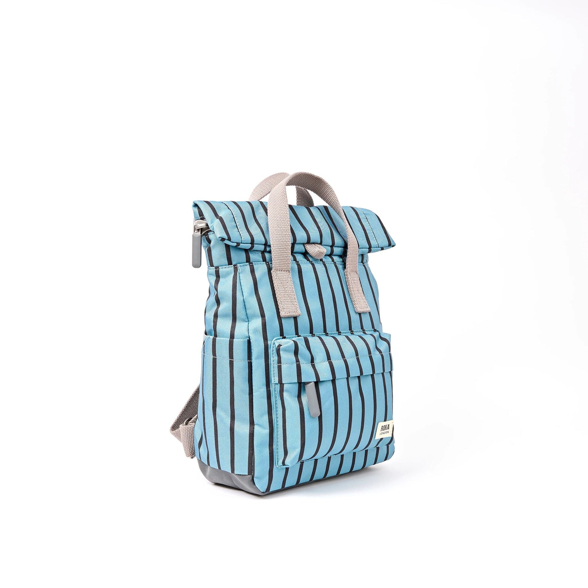 Canfield Roll Top Backpack in Blue Stripe-11