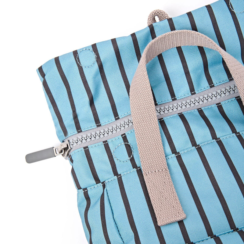 Canfield Roll Top Backpack in Blue Stripe-4