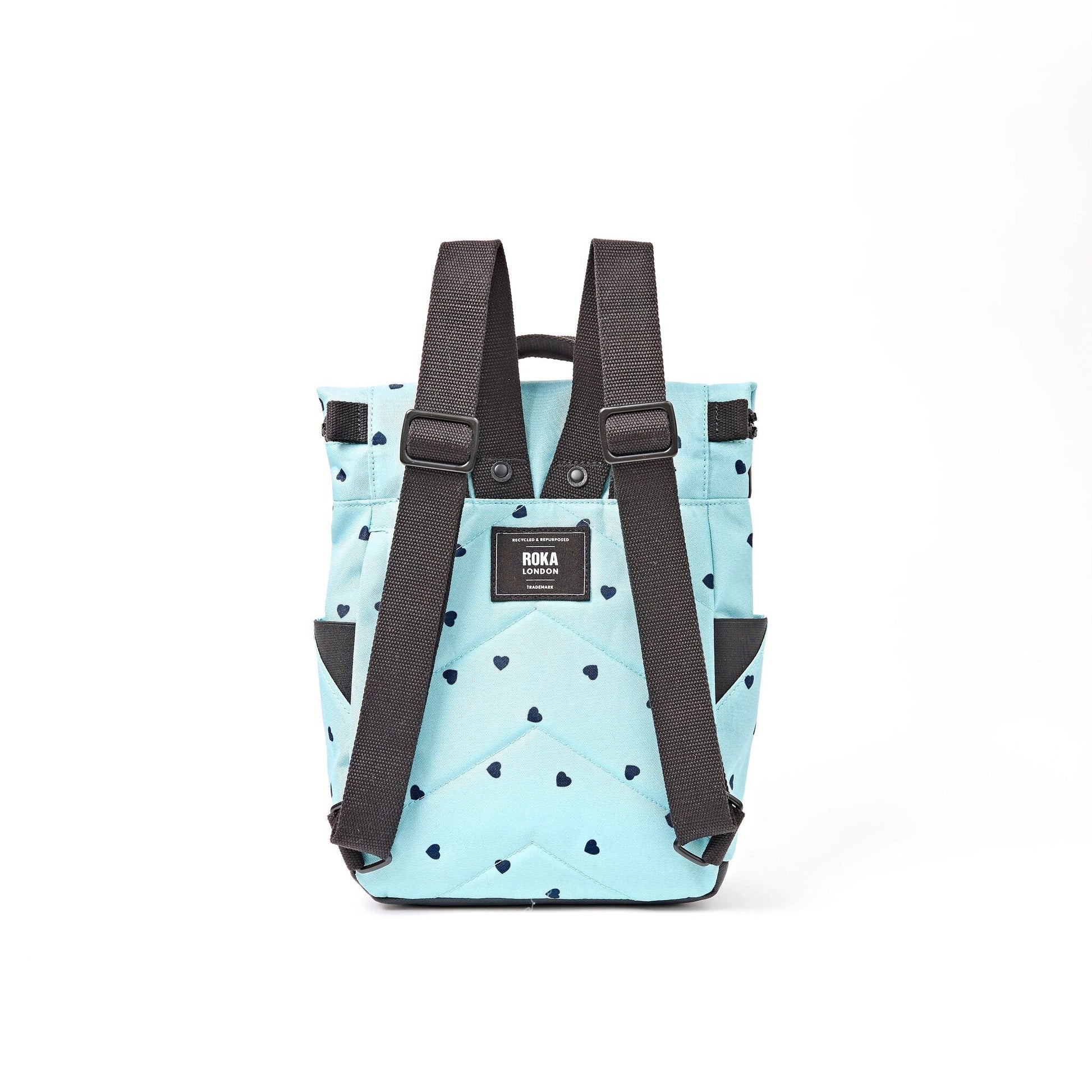 Canfield Roll Top Backpack in Heart Print-16