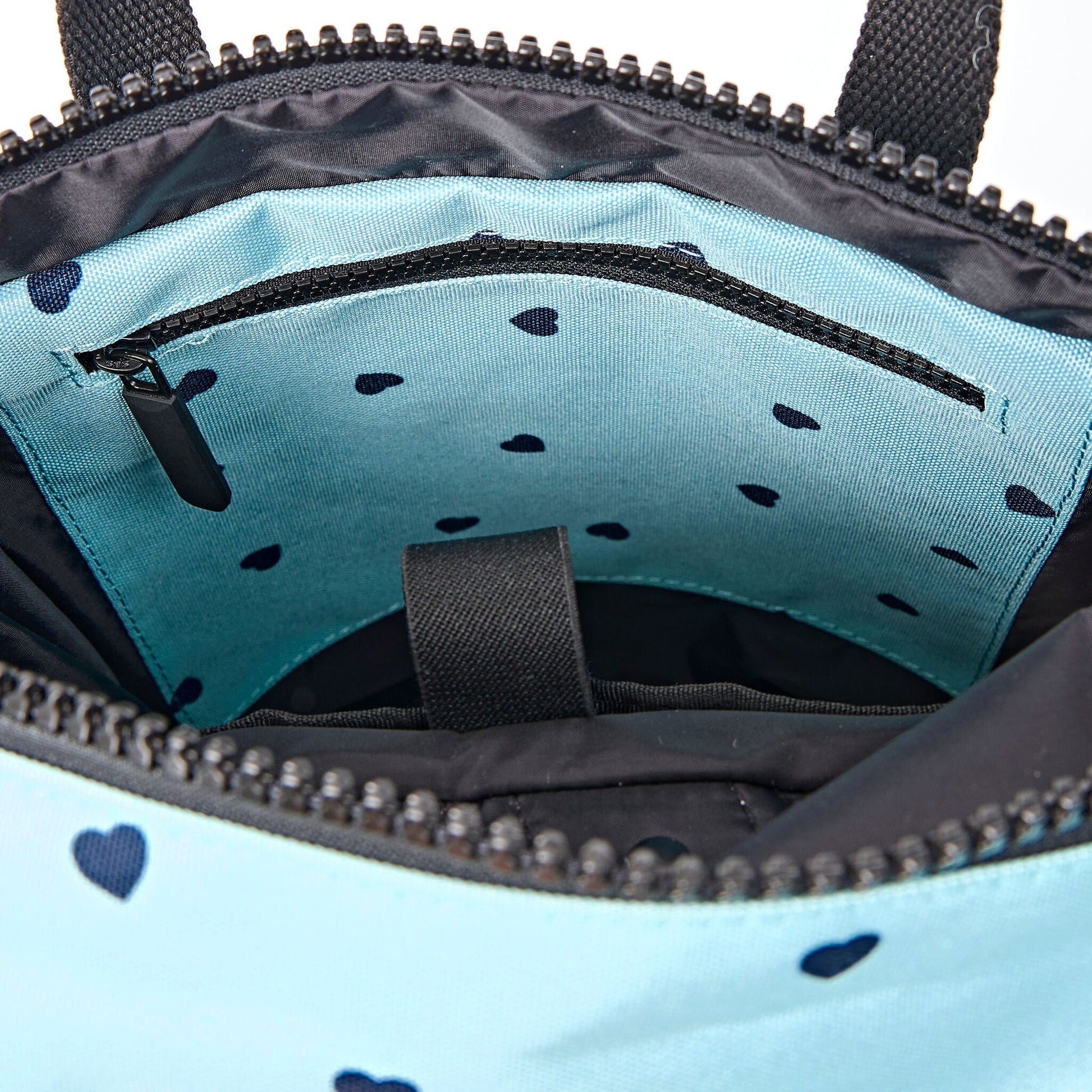 Canfield Roll Top Backpack in Heart Print-13
