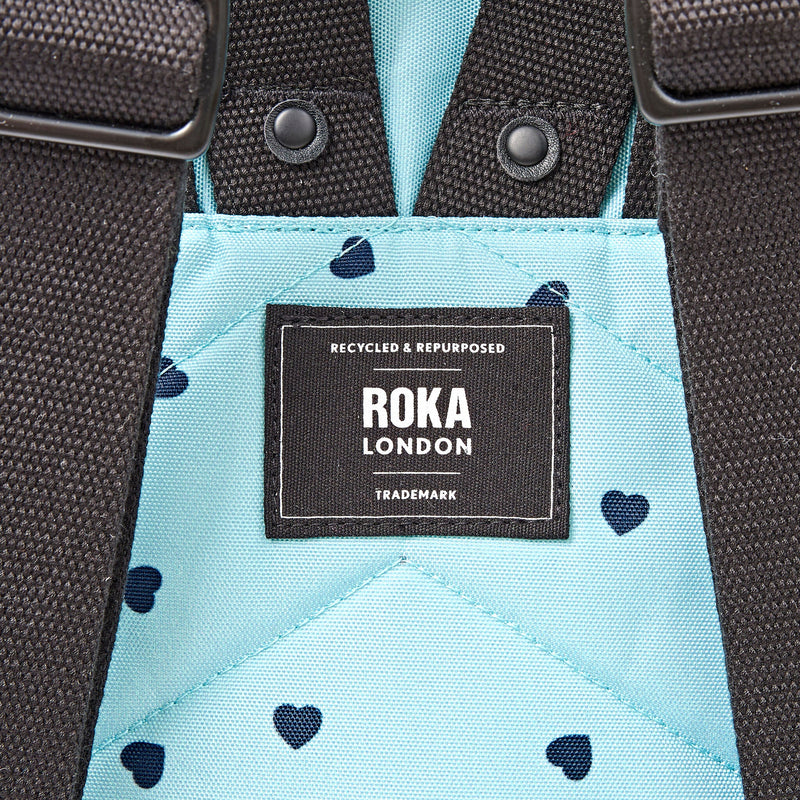 Canfield Roll Top Backpack in Heart Print-15