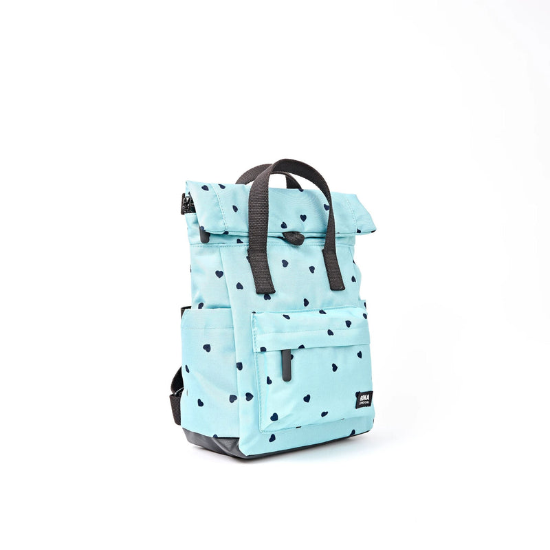 Canfield Roll Top Backpack in Heart Print-10