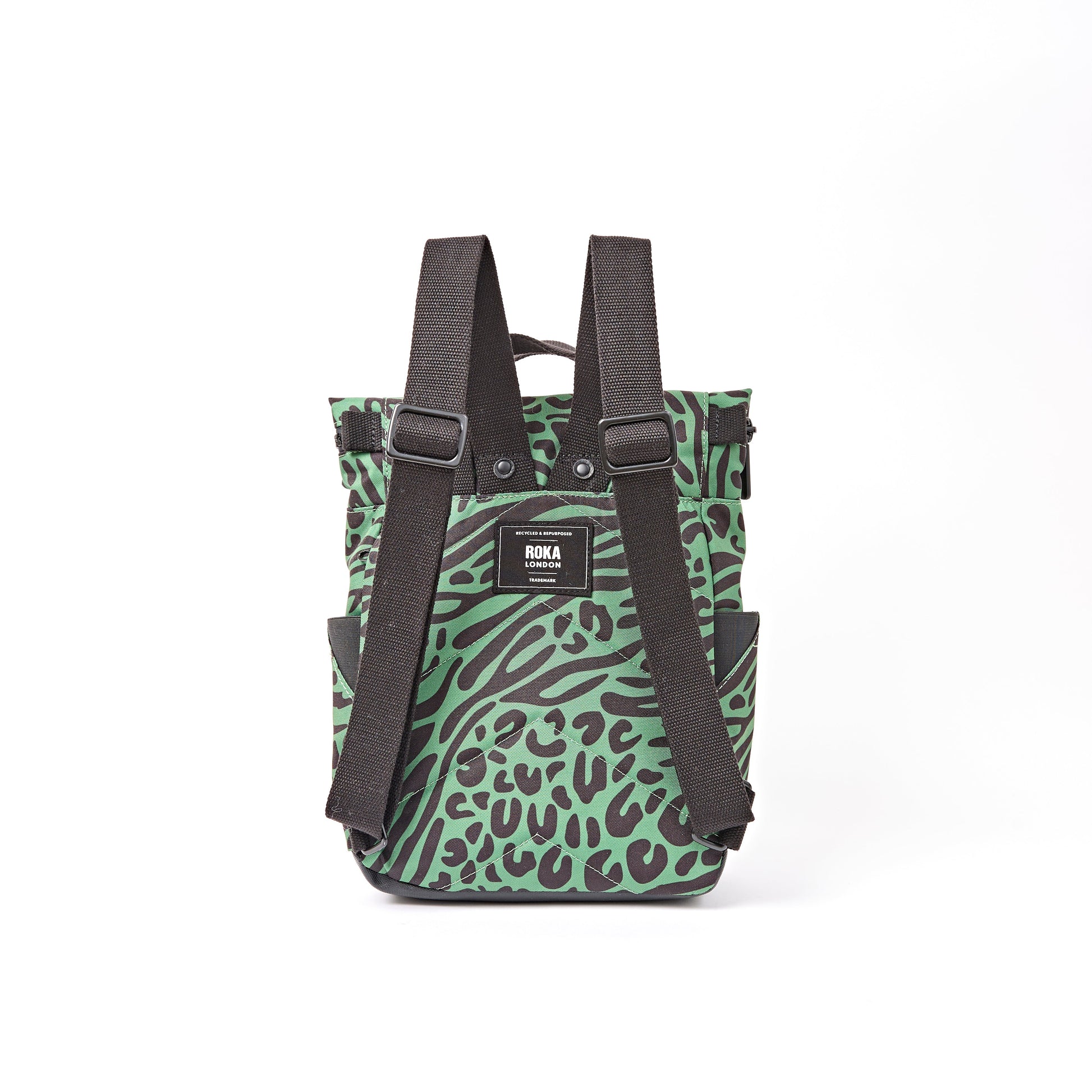 Canfield Roll Top Backpack in Mixed Animal Artichoke-9