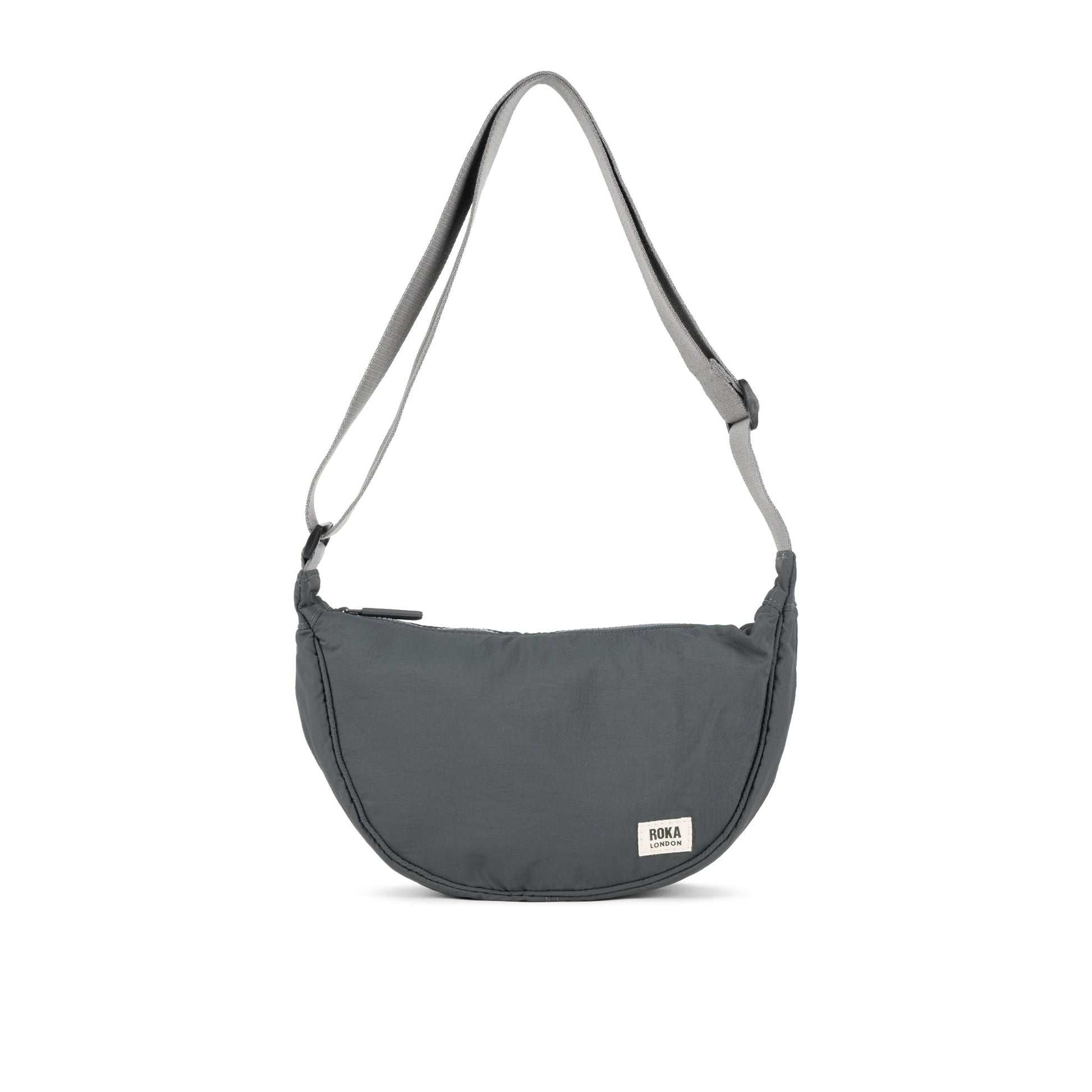 Farringdon Half Moon Bag in Charcoal-1