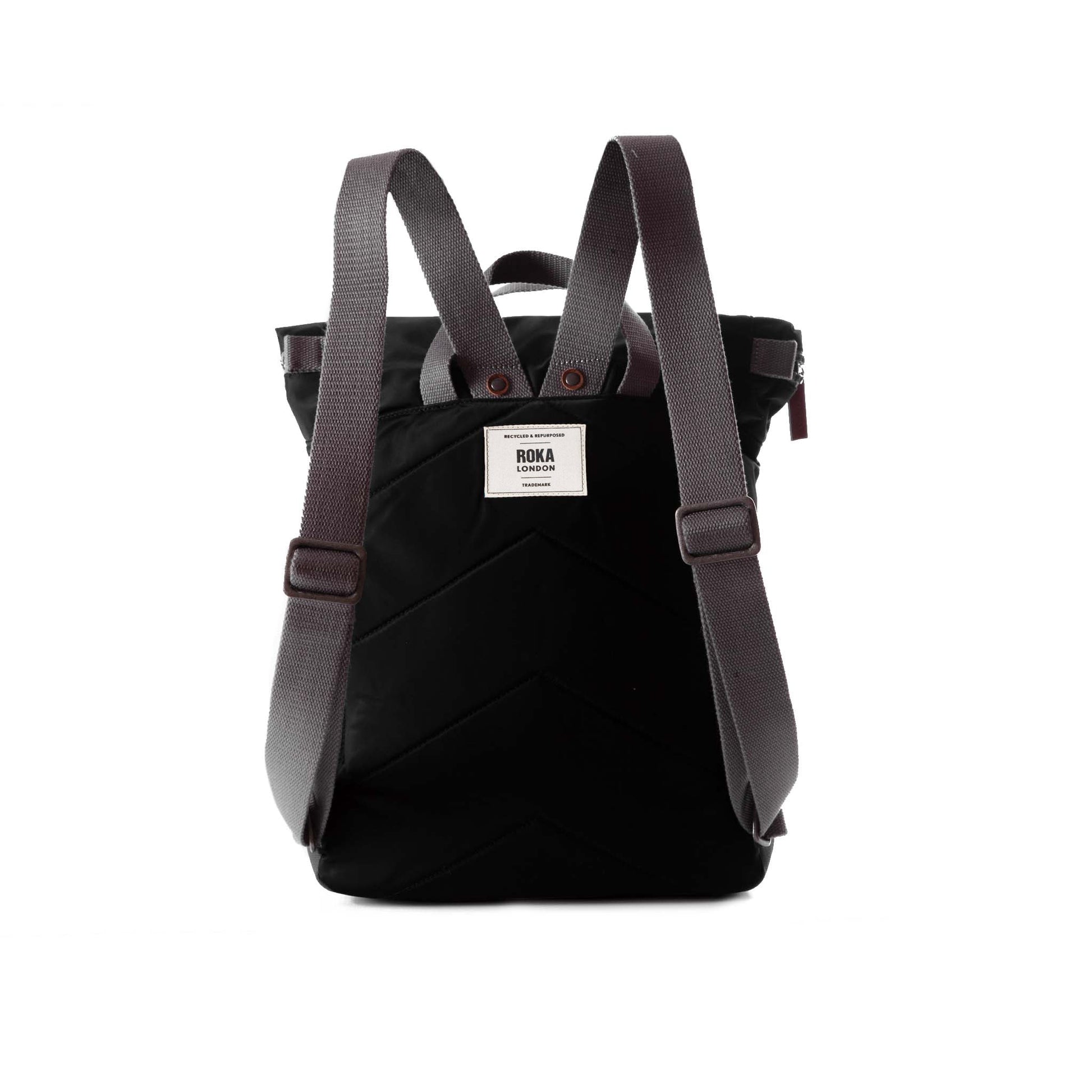 Canfield Roll Top Backpack in Black-3