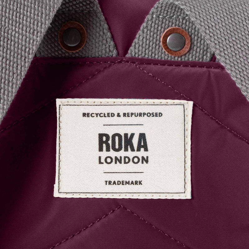Canfield Roll Top Backpack in Plum-7