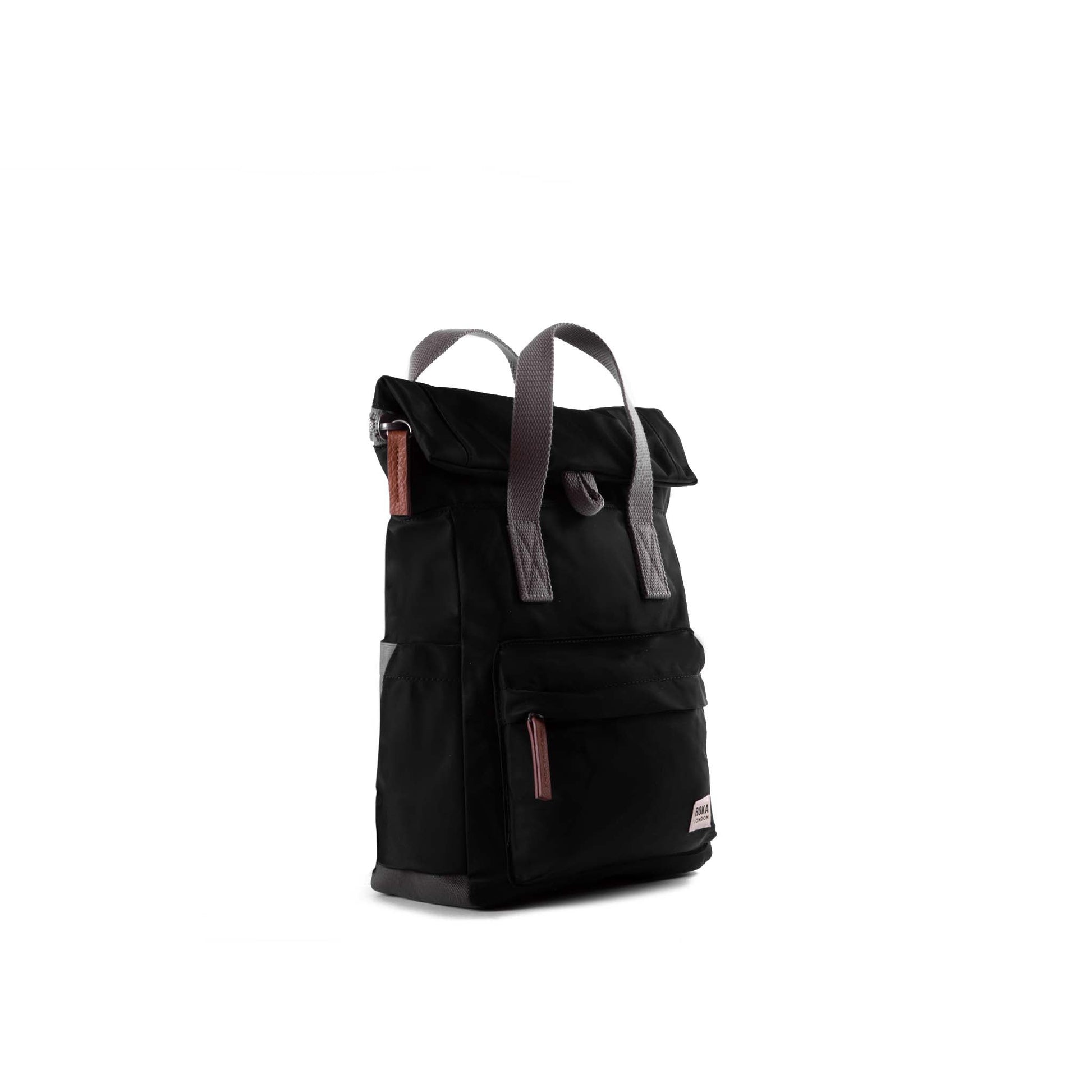 Canfield Roll Top Backpack in Black-14