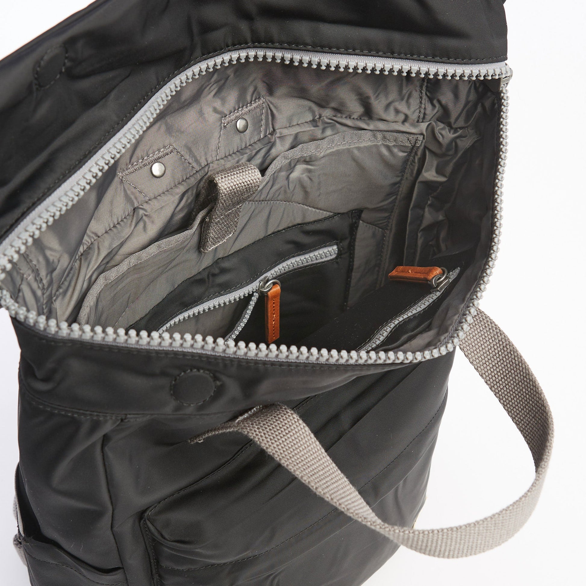 Canfield Roll Top Backpack in Black-6