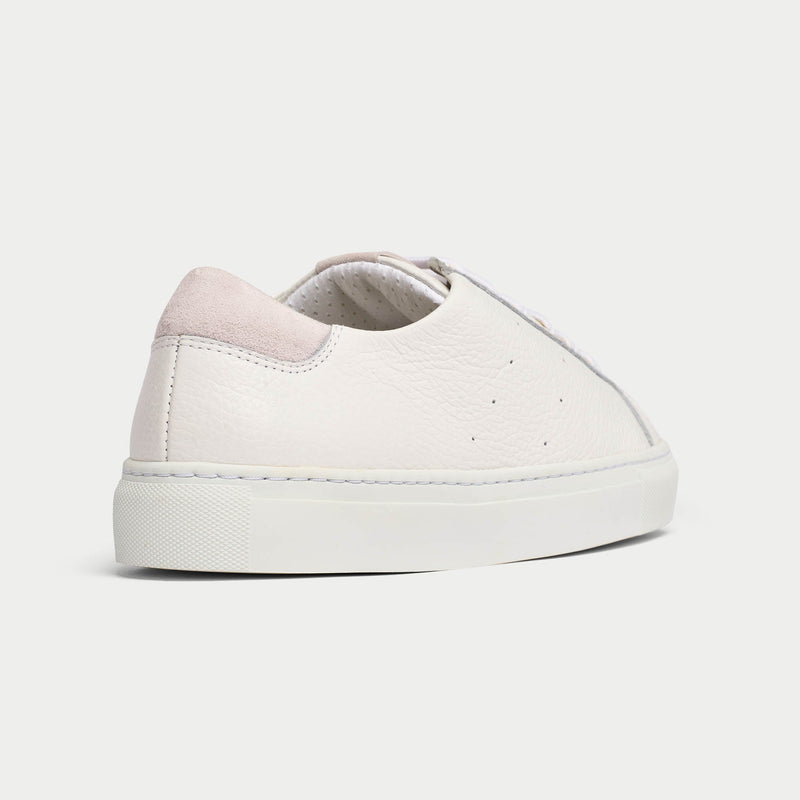 Star - White Grain Leather Wide Fit Trainers-9
